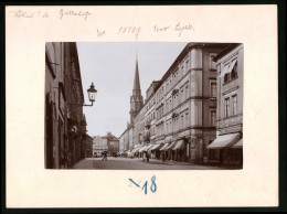 Fotografie Brück & Sohn Meissen, Ansicht Löbau, Zittauerstrasse Mit Zigarrenhaus Adolf Martin, Buch & Musikalienhand  - Places