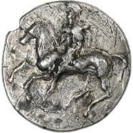 Calabre, Nomos, Ca. 380-280 BC, Tarentum, Fourrée, Argent, TB+ - Griechische Münzen