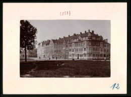 Fotografie Brück & Sohn Meissen, Ansicht Torgau, Schützenstrasse Mit Wohnhäusern & Eckhaus  - Lieux