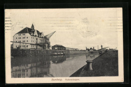 AK Bamberg, Partie An Den Hafenanlagen Mit Kran  - Bamberg