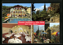 Cartolina Dorf Tirol /Meran, Pension Hochland, Villa Gang, Tappeinerpromenade, Restaurant  - Other & Unclassified