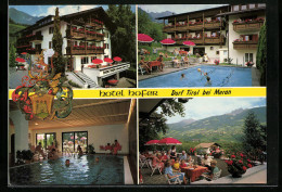 Cartolina Dorf Tirol /Meran, Hotel Hofer, Pool, Wappen  - Other & Unclassified