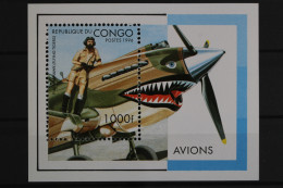 Kongo-Brazzaville, Flugzeuge, MiNr. Block 132, Postfrisch - Autres & Non Classés