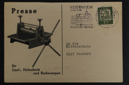 Heidenheim A. D. Brenz, Werbekarte Der Firma W. Abig (Schulbedarf) - Autres & Non Classés