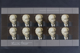 Deutschland, MiNr. 2714, Kleinbogen, Heuss, Postfrisch - Unused Stamps