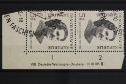 DDR, MiNr. 881, Senkr. Paar, Ecke Re. Unten, DV II, Gestempelt - Oblitérés