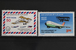 Indien, Flugzeuge, MiNr. 1053-1054, Postfrisch - Other & Unclassified