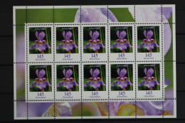 Deutschland, MiNr. 2507, Kleinbogen Schwertlilie, Postfrisch - Unused Stamps