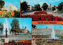 73909475 Dessau-Rosslau Scheibe Nord Und Hotel Stadt Dessau Bauhaus POst Haus De - Dessau