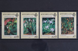 Seychellen, MiNr. 540-543, Blumengemälde, Postfrisch - Seychellen (1976-...)