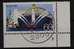 Deutschland (BRD), MiNr. 1419, Ecke Re. U., FN 2, Zentrischer Stempel - Used Stamps