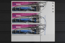 DDR, MiNr. 2164, 3er Streifen, Ecke Re. Unten, DV, ESST - Used Stamps
