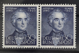 Deutschland (BRD), MiNr. 166, Waag. Paar, Postfrisch - Unused Stamps