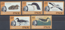 Palau, Vögel, MiNr. 65-69, Audubon, Postfrisch - Palau