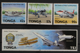 Tonga, Flugzeuge, MiNr. 1093-1096, Postfrisch - Tonga (1970-...)