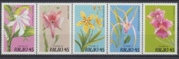 Palau, MiNr. 361-365 ZD, Orchideen, Postfrisch - Palau