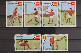 Laos, MiNr. 505-510, Fußball WM 1982, Postfrisch - Laos