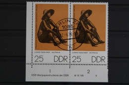 DDR, MiNr. 2143, Paar, Ecke Li. Unten DV II, Gestempelt - Usati