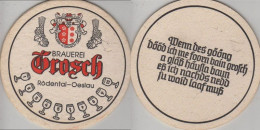 5003343 Bierdeckel Rund - Grosch - Beer Mats