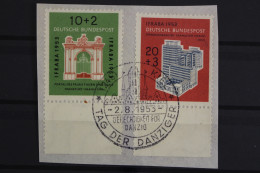 Deutschland (BRD), MiNr. 171-172, Unterrand, SST Kiel, Briefstück - Used Stamps