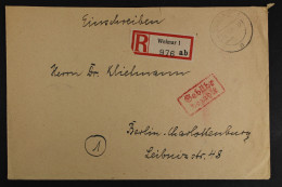 Weimar, Ebf. Mit Gebühr Bezahlt, Nach Berlin-Charlottenburg - Other & Unclassified