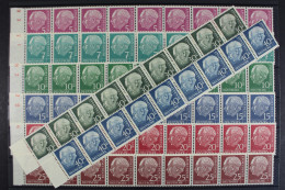 Deutschland, MiNr. 179-260 Y, Neunerstreifen, 8 Werte, Postfrisch - Neufs