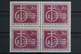 Deutschland (BRD), MiNr. 216, Viererblock, Postfrisch - Ungebraucht