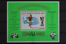Togo, MiNr. Block 178, Fußball WM 1982, Postfrisch - Togo (1960-...)
