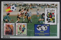 Bolivien, MiNr. Block 125, Fußball WM 1982, Postfrisch - Bolivien
