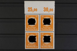 DR Dienst, MiNr. 143, Viererblock, OR Ndgz, RWZ 25/30, Postfrisch - Dienstzegels
