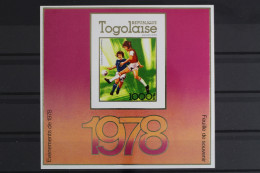 Togo, MiNr. Block 128 B, Fußball WM 1978, Postfrisch - Togo (1960-...)
