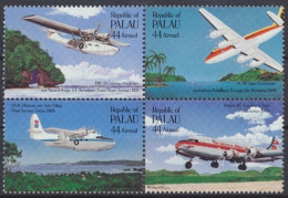 Palau, Flugzeuge, MiNr. 92-95 Viererblock, Postfrisch - Palau
