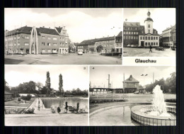 Glauchau, Platz Der Freundschaft, Rathaus, Freibad, Bahnhof - Autres & Non Classés