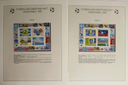 Fussballweltmeisterschaft Argentinien 1978, Im Lindner Vordruck - Collections (with Albums)