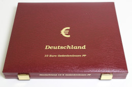 Kassette Für 40 X 10 Euro Gedenkmünzen In PP, 2-lagige Rote Kassette - Supplies And Equipment