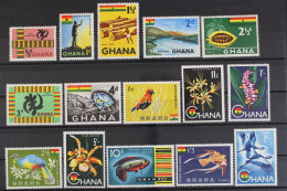 Ghana, MiNr. 48-62, Postfrisch - Ghana (1957-...)