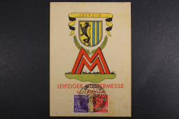 Leipzig, Mustermesse 1948, Wappen / Messeemblem, Dekorativ - Andere & Zonder Classificatie