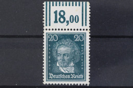 Deutsches Reich, MiNr. 392 X Oberrand Walze 2/9/2, Ungebraucht - Ungebraucht