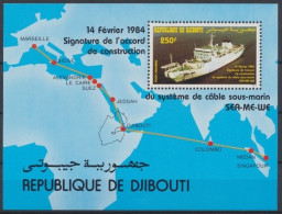 Dschibuti,, MiNr. Block 90, Schiff, Postfrisch - Djibouti (1977-...)