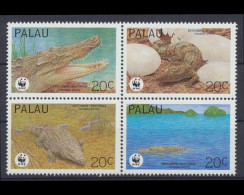 Palau, MiNr. 690-693 ZD, Krokodil, Postfrisch - Palau