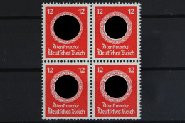 DR, MiNr. 172 A, Viererblock, Ohne WZ, Postfrisch - Dienstzegels