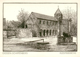 73909416 Giessen  Lahn Klosterkirche Kuenstlerkarte - Giessen