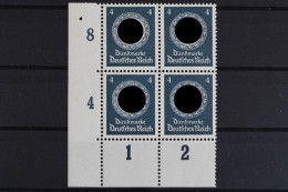 DR Dienst, MiNr. 167, 4er Block, Ecke Li. Unten, Postfrisch - Dienstzegels