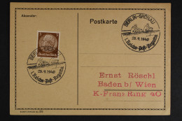 Berlin, SST 1. Reichs-Post-Regatta, 1940 - Other & Unclassified