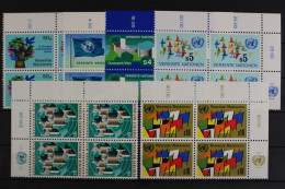 UNO Wien, MiNr. 1-6, Jahrgang 1979, Viererblöcke, Postfrisch - Autres & Non Classés