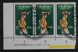 DDR, MiNr. 2173, 3er Streifen, Ecke Li. Unten, DV, ESST - Used Stamps