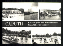 Caputh Am Schwielowsee, Gaststätte Strandbad, Strandleben, Schiff - Sonstige & Ohne Zuordnung