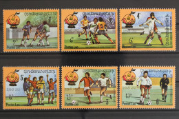 Laos, MiNr. 547-552, Fußball WM 1982, Postfrisch - Laos