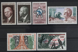 Gabun, MiNr. 151-156, Jahrgang 1959 + 1960, Postfrisch - Gabon (1960-...)