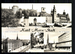 Karl-Marx-Stadt, Roter Turm, Rathaus, Burg Rabenstein, Theaterplatz - Other & Unclassified